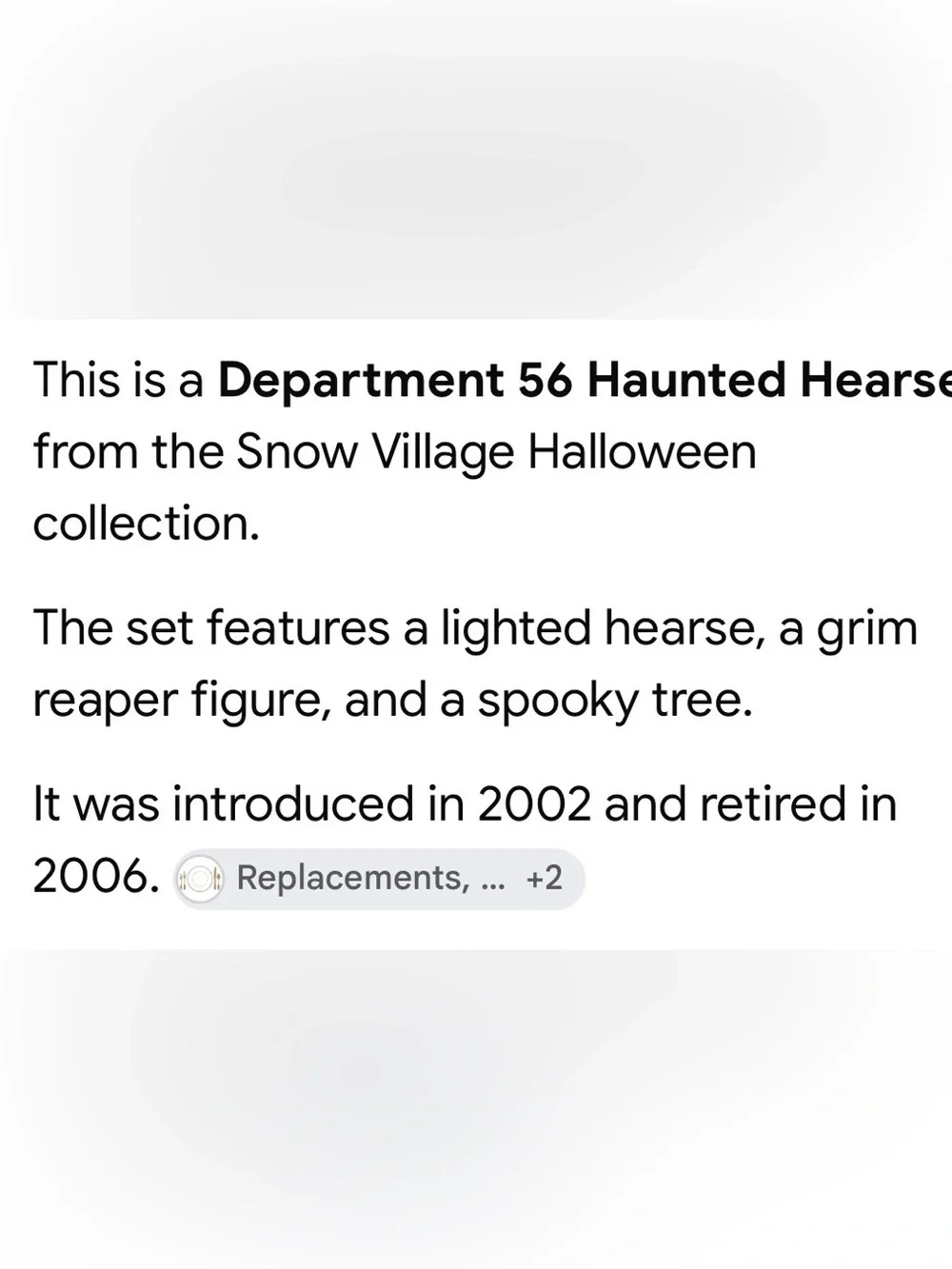 Retired Department 56 Halloween Grim Reaper Scene in Black, Brown, Green